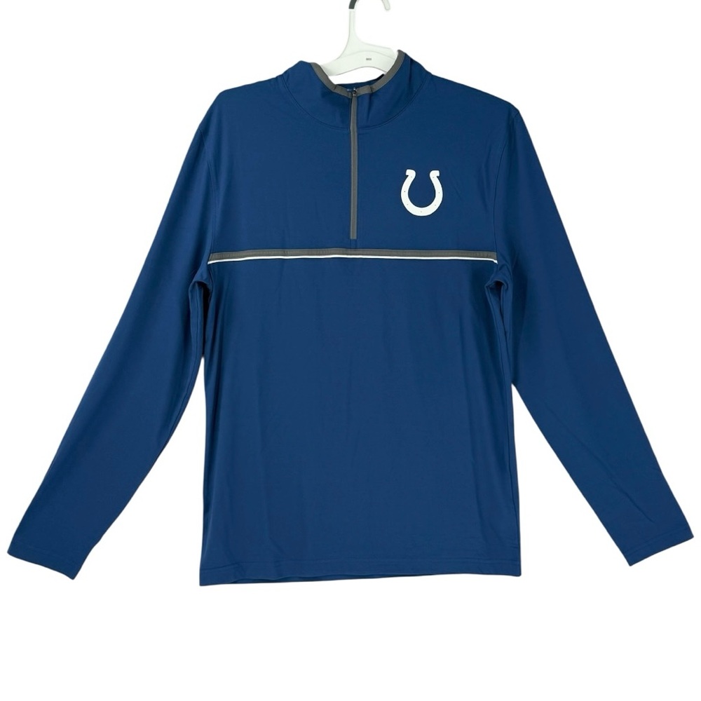 Indianapolis Colts Men’s NFL Team Apparel 1/4 Zip Long Sleeve Sweatshirt Size M